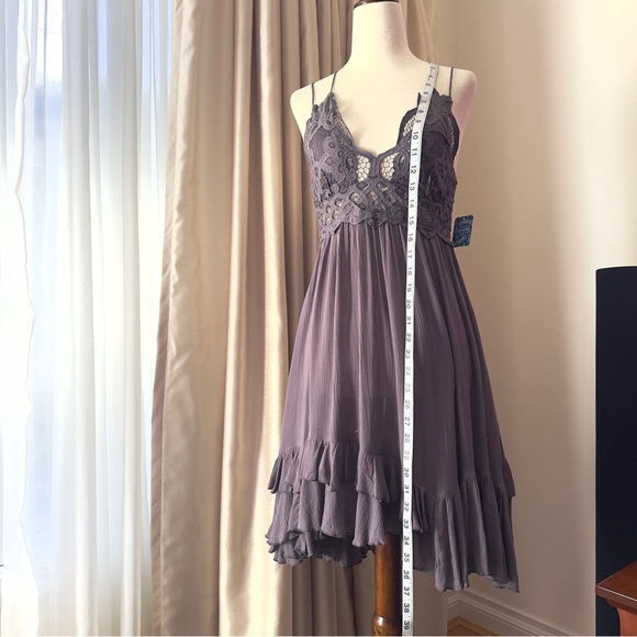 Free People One Adella Lace Slip Dress Small - Picture 11 of 15